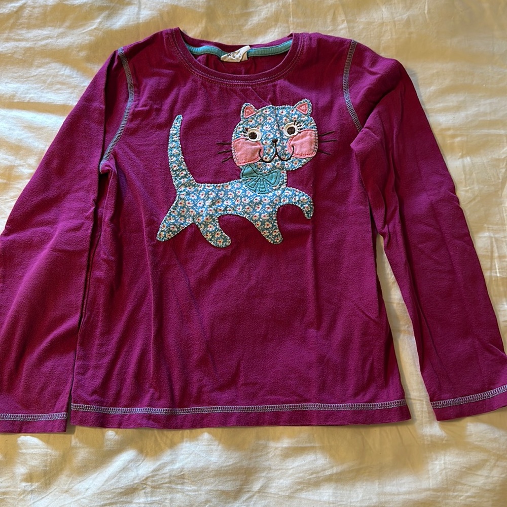 Mini Boden Long Sleeve T-shirt with appliqué